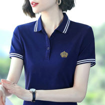 Short Sleeve T-Shirt Woman Summer 2022 New Womens Dress 100 Hitch Polo Shirt Nice Pure Cotton Short Blouse