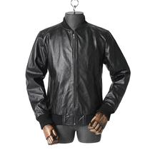 Pick up the leak special leather leather clothing mens first layer cowhide casual baseball uniform Pure leather jacket large size plus cotton jacket clear