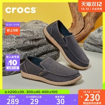 Crocs Joker Canvas Shoes Men One Pedal Carlochi Outdoor Low Footwear Breathable Loafs Casual Shoes 202972