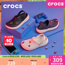 Crocs dongle shoes card Locke outdoor cool slippers men and women thick bottom Baotou beach shoes) 206122