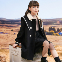 Girl child Son Coat 2021 New Winter Childlike Fur Coats Large Children Medium Long Clip Cotton Boy Clothing Autumn Winter