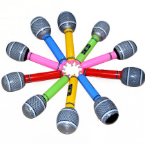 Inflatable microphone simulation inflatable microphone simulation instrument program activity props bar toy color random