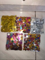 Net Red Popo Ball Styling Bright Pieces Golden Silver Foam Ball Magic Ball Feather color