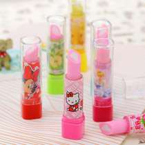 Creative cute lipstick eraser for primary school students to wipe clean kindergarten stationery students prizes small gifts