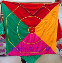 Customized two Mitt big three layer thick dance handkerchief professional skills two people turn handkerchief dance handkerchief octagonal towel