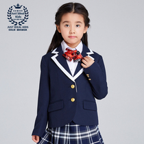 Campus idea girl suit spring and autumn childrens suit jacket primary school uniform class uniform