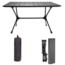 New camping folding table manual adjustment high and low folding table outdoor portable barbecue table outdoor coffee table egg roll table
