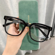 Black-framed myopia glasses female makeup artifact can be equipped with degrees of anti-blue radiation male transparent square frame thin