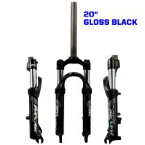 PASAK mountain bike shock absorber front fork soft and hard adjustable lockable 20 inch folding car small wheel diameter disc brake