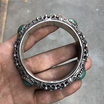 Antique miscellaneous collection antique cutout bracelet emerald bracelet single price