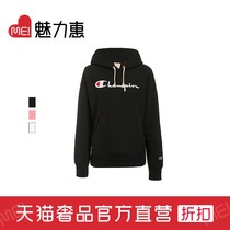 CHAMPION multi-color cotton LOGO embroidery CASUAL wild hooded womens velvet sweater