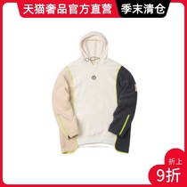 xxxtrentaXXXTRENTA spring new stitching contrast cuff zipper lambskin hooded sweater