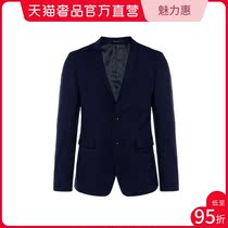 (Clearance at the end of the season)DAVID NAMAN MENs NAVY BLUE WOOL FORMAL SUIT-MENS SUIT