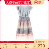 PiderBB light blue mesh dress dress cute girl princess