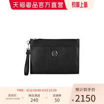 Philippplein Mens PP Brand Hexagon Logo Handbags Leather Handbags