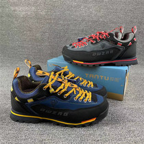 Real Leather Outdoor Men Mountaineering Shoes Autumn Winter Style Bull Leather Waterproof Non-slip Hiking Shoes Tourist Sport Cross-country Shoes