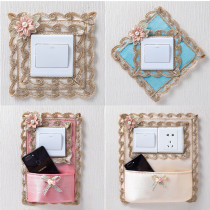 Switch Sticker Wall Sticker Socket Protective Sheath Home Cloth Art Minimalist Modern Creative Personality Self-Glued Nordic Wind Trinket