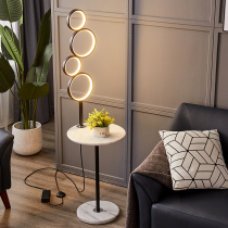 Nordic creative coffee table floor lamp living room simple modern bedroom bedside vertical lamp integrated 2020 New