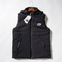 Autumn and winter outdoor sports cotton vest mens Korean version of the removable cap large size thickened warm waistcoat casual cotton vest men