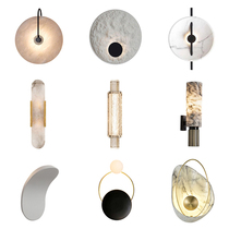 Postmodern simple light luxury marble wall lamp Designer living room Corridor aisle bedroom Nordic art wall lamp