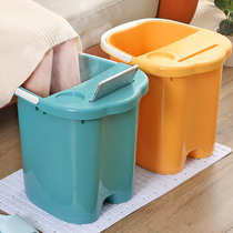 Foot bath bucket over the calf household foot wash basin over the knee high thick deep bucket dormitory plastic artifact health dip foot massage