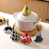 Day Style Cute Triangle Anti-Burn Lid Cap Kitchen Pan Handle Casserole Cast-iron Pan Cast-iron Pan Ear Cover Insulation Gloves
