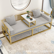 Modern minimalist household small apartment double sofa homestay Zen bed bed bed