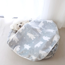 Pet blanket dog cat mat sleeping mat for sleeping coral velvet four seasons blanket cat mat mat dog quilt