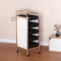 Hairdressing car barber shop tool car hair salon special baked oil ironing machine tool cabinet special bar car beauty trolley