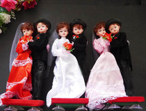 Wedding supplies a pair of wedding car dolls wedding room layout couples doll wedding car to baby props decoration