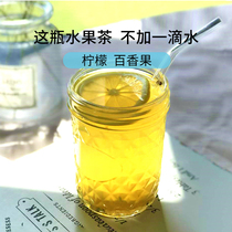 Warm Heart Ji@Cibai Drink 380g * Lemon honey Passion Fruit slices Fruit tea pure hand-brewed canned water