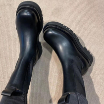 The owners private collection ~ huge comfort and giant temperament the inner tube thick bottom Chelsea short boots smoke tube boots