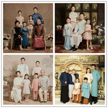Children's photography theme clothing studio photo family photo six parent outfit Korean fashion Chinese style new set