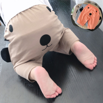 Baby Large Pp Harynn Pants Summer Baby Pants Thin pure cotton Boys Boys and girls Children can open up to seven pants
