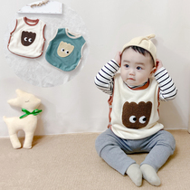 Baby waistcoat spring autumn and winter outside wearing female male baby canshoulders waistcoat winter wear warm foreign air baby waistcoat