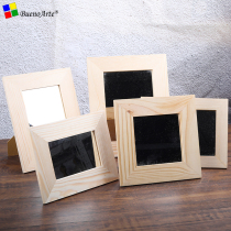 DIY handmade mirror bottom embryo rectangular making solid wood border plain embryo white embryo personal handmade hobby materials
