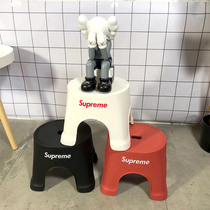 Chao brand small bench thickened plastic stool adult home drop-resistant low stool for shoes stool outdoor stool