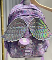 smiggle angel wings unicorn preschool class middle and large class backpack 1 grade primary school students shoulder childrens schoolbag