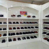 Wooden paint display rack custom shopping mall wall high cabinet Nakajima cabinet Shoe store Shoe cabinet display cabinet Shoe shelf