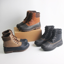 Scarce European official website same foreign trade Mens snow boots waterproof design plus velvet warm Men outdoor hunting duck boots