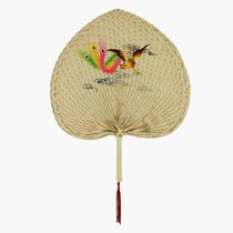 Ancient style old-fashioned handmade 12 Double-sided Phoenix Pun fan weaving embroidered sunflower fan Xinhui Liao Huilin Intangible Heritage Shunfeng