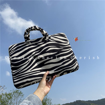 Portable Notebook protective cover zebra pattern ins computer bag for macbook Xiaomi Huawei inner bag