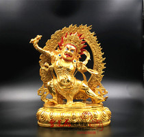 Copper gilt and gold gold Vajra hand Bodhisattva Buddha statue seven inches (21cm) made in Qinghai Taer Temple