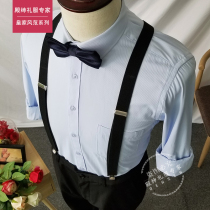 Male and female bridesmaid best man suit Brother Group suit wedding performance dress chorus back shirt nine-point trousers youth