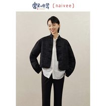 The same naivee in the shopping mall the worlds 22 autumn new Chinese style national style disc buckle embroidered jacquard jacket in the Naive Palace
