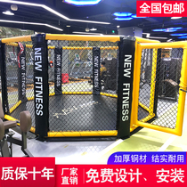 Boxing Rank Fighting Ring Fighting Etagonal Cage Professional Competition Hexagon Iron Cage Round Cage Boxing Floor Boxing