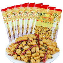 Xingshengde spicy peanuts spiced peanuts 420g*6 bags of snacks Nuts Kaifeng gift Henan specialty A