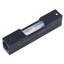  Mini small strip level meter Long strip machine tool leveling level ruler Metal black level bubble length 80mm