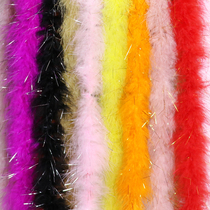 Bright silk wool feather velvet 13g Gold and silver wire diy accessories accessories Clothing jewelry Hair accessories decoration