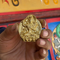 (Make Buddha statue) Trumpet Manjushri Bodhisattva rubs the Buddha Traditional Tibetan clay statue